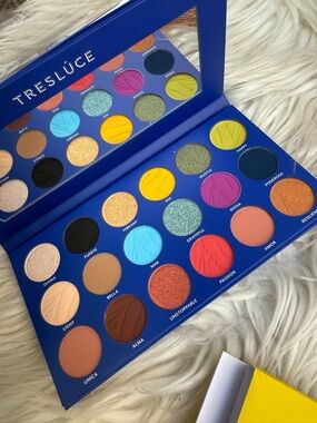 Vibrant Multi-Color Eyeshadow Palette - Jewel & Warm Tones
